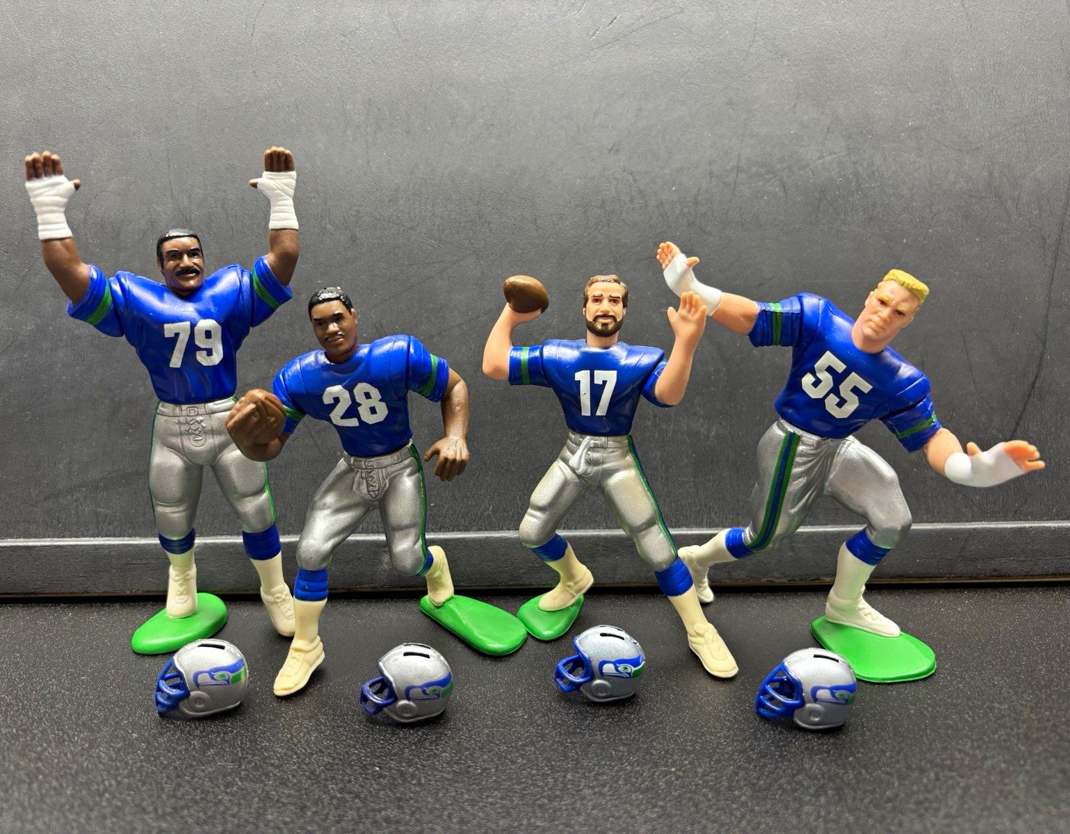 1988 Kenner Starting Lineup Seattle Seahawks loose team set