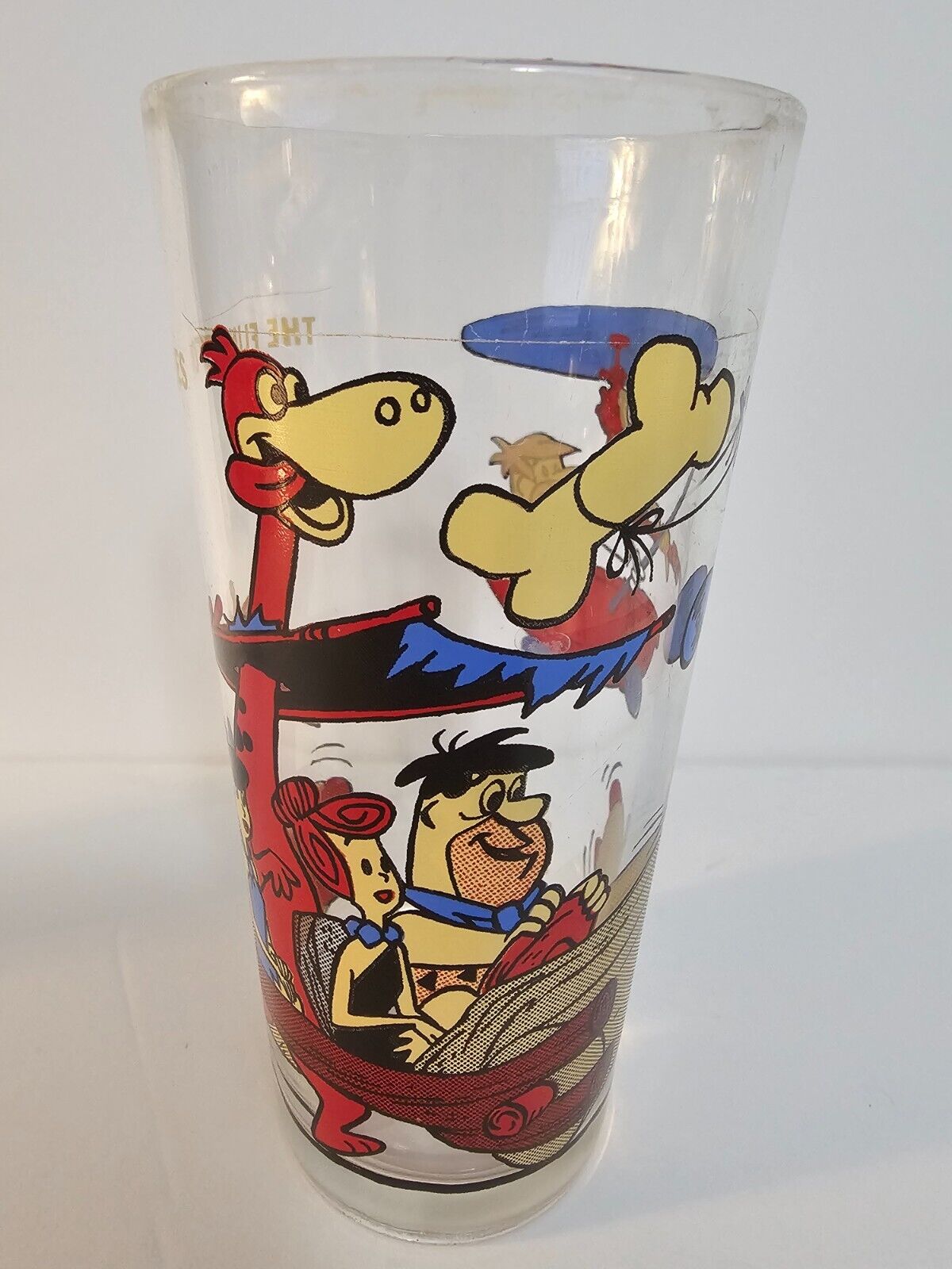 The Flintstones 1977 Hanna Barbera Pepsi Collectors Series Drinking Glass 6 1/4