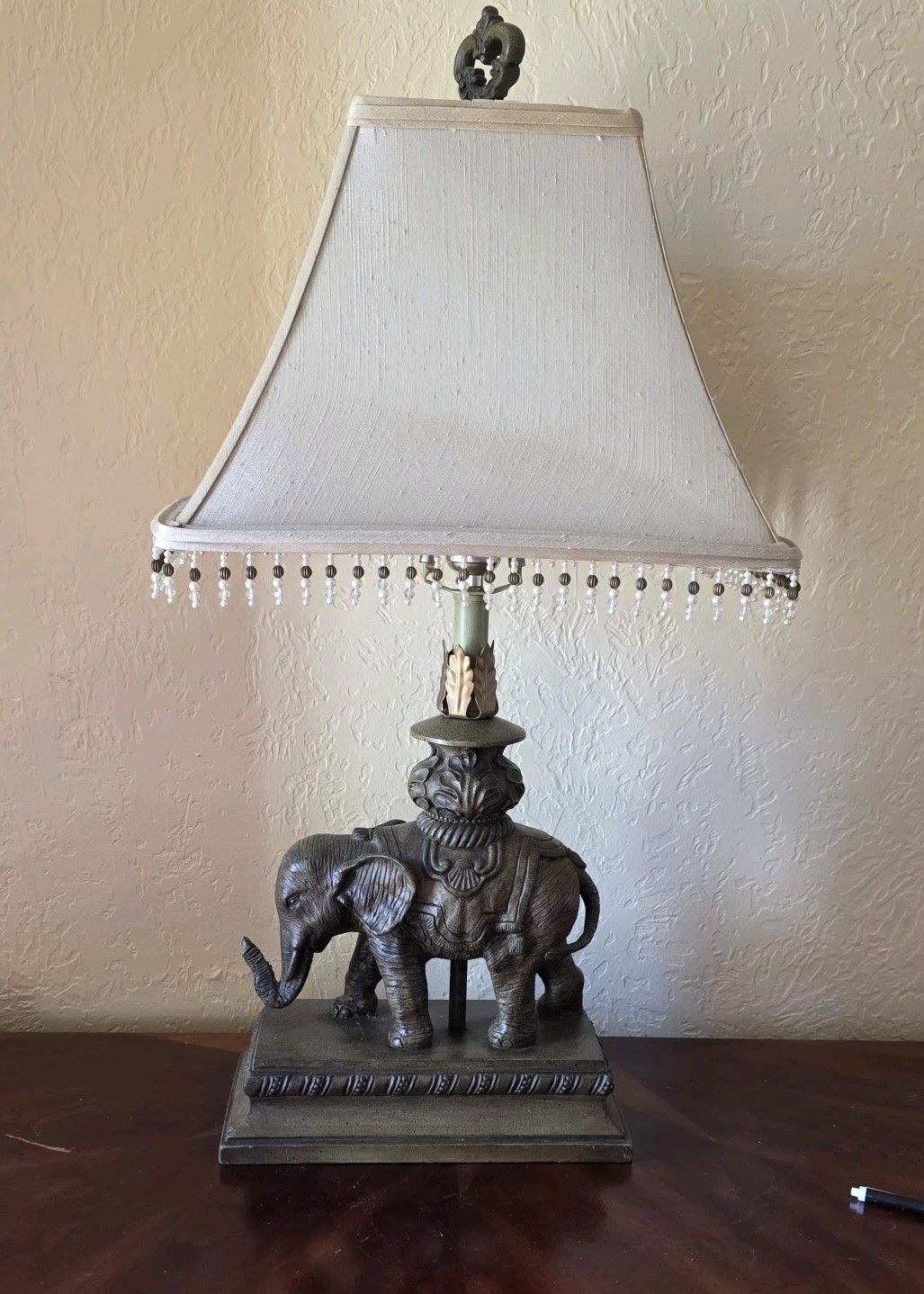 Vintage Maitland Smith Elephant Lamp
