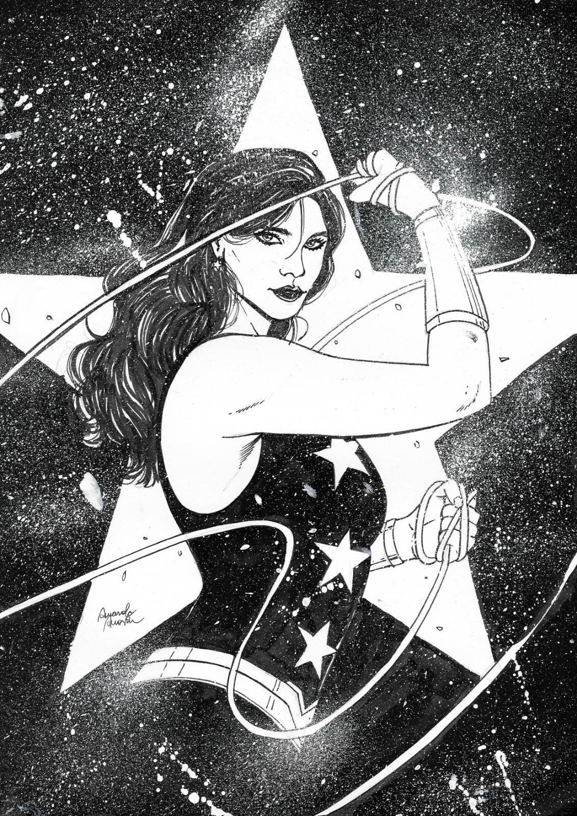Donna Troy Original Art By Amanda Amorim Size 8x11