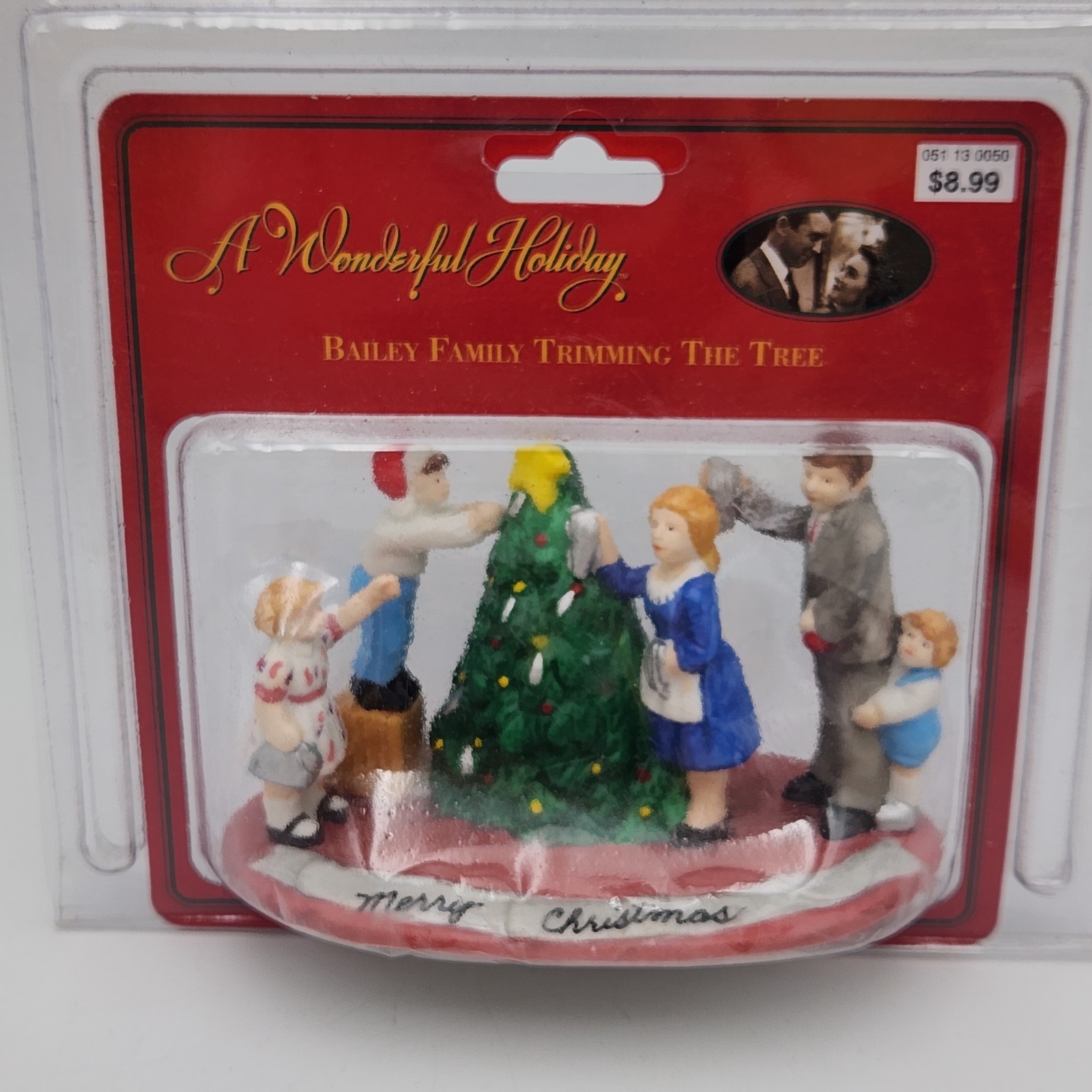 1998 It’s A Wonderful Life Bailey Family Trimming Tree Ceramic Figurine Open Box