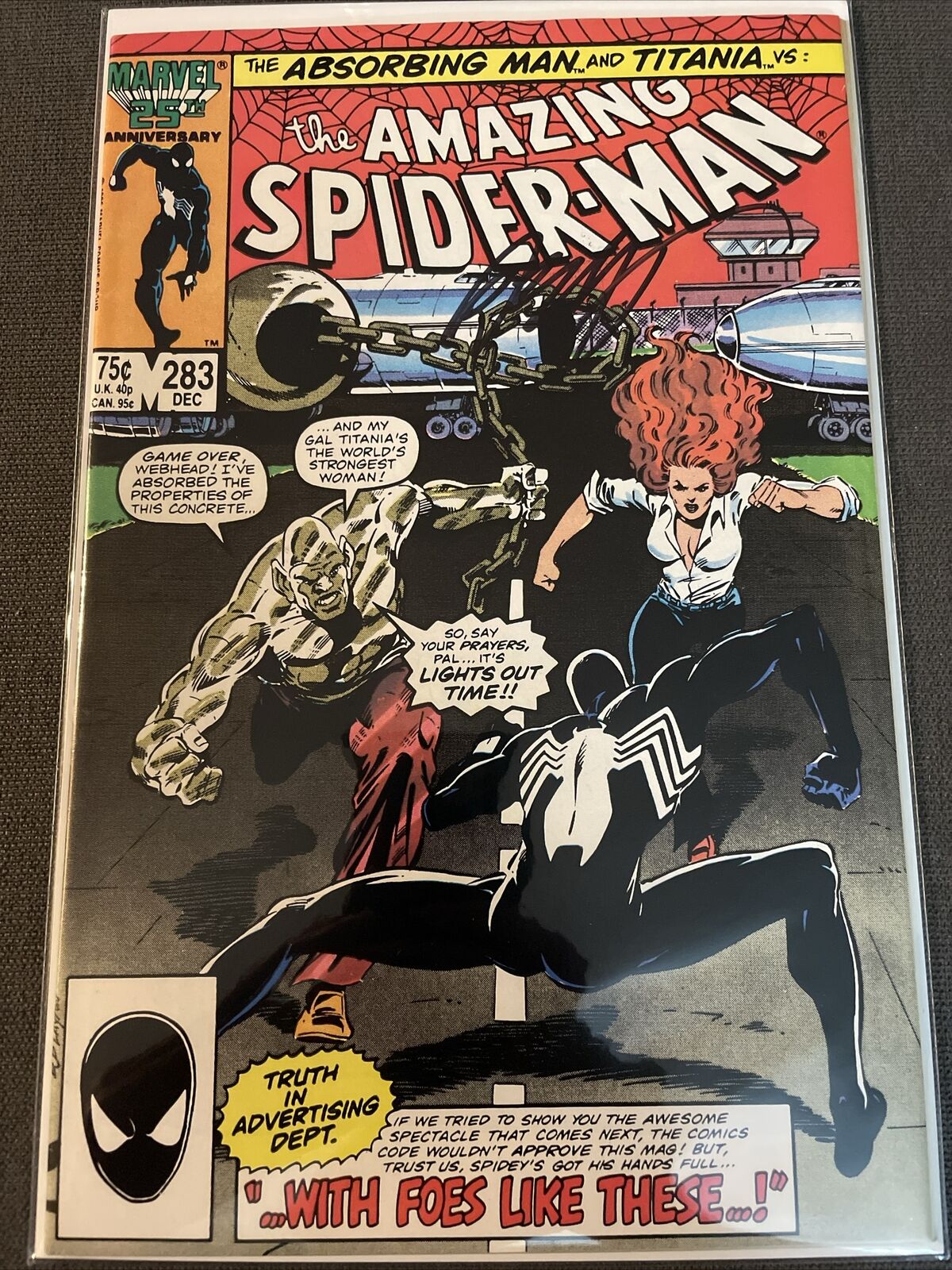 Marvel - THE AMAZING SPIDER-MAN #283 *SIGNED* by Bob Layton (Great Condition)