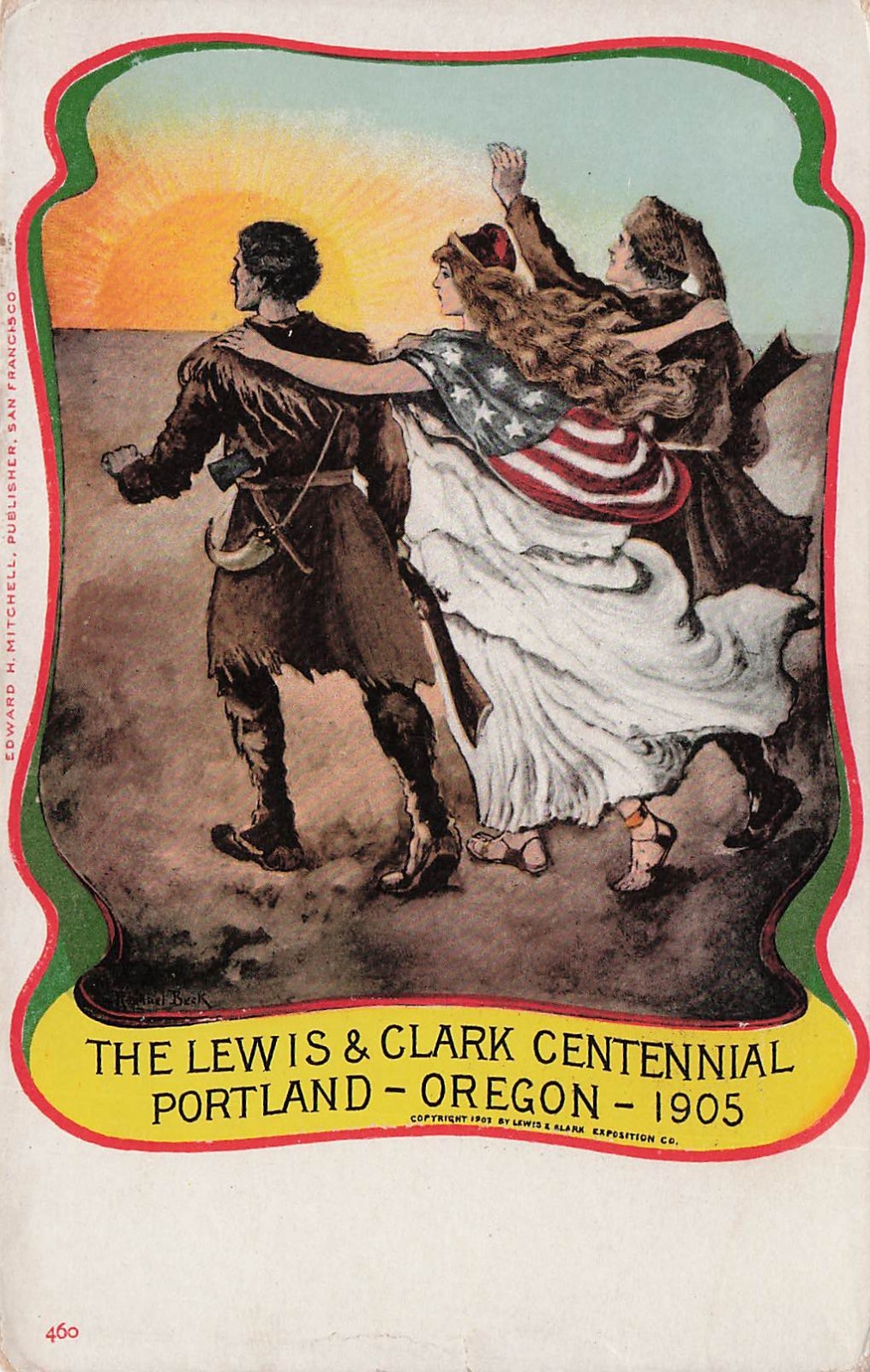 Portland Oregon Lewis and Clark Centennial 1905 World Fair Vtg Postcard 19A