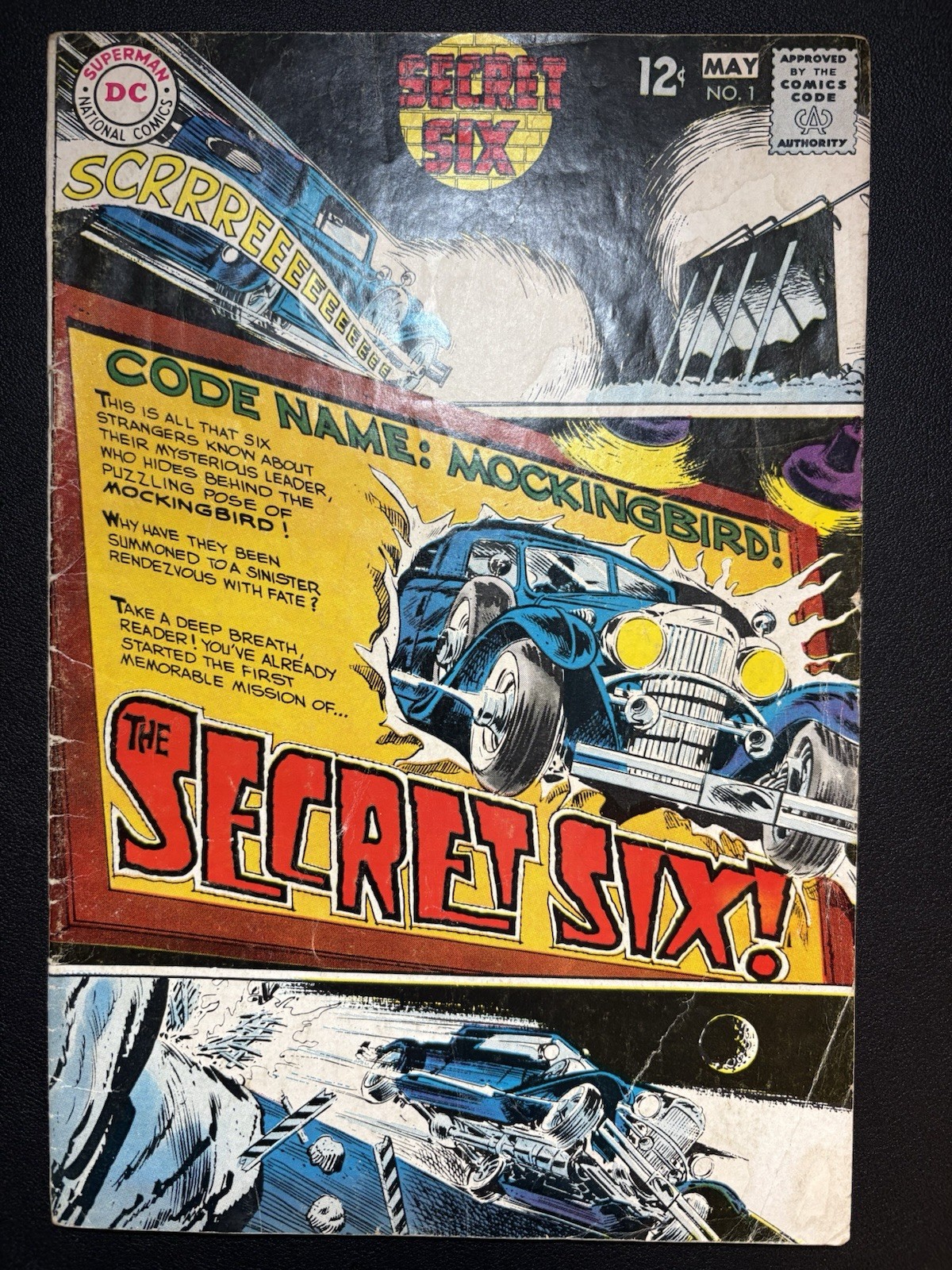 Secret Six #1 Mockingbird First Appearance Key Issue DC Comics Silver Age 1968 Secret Six #1 Mockingbird First Appearance Key Issue DC Comics Silver Age 1968