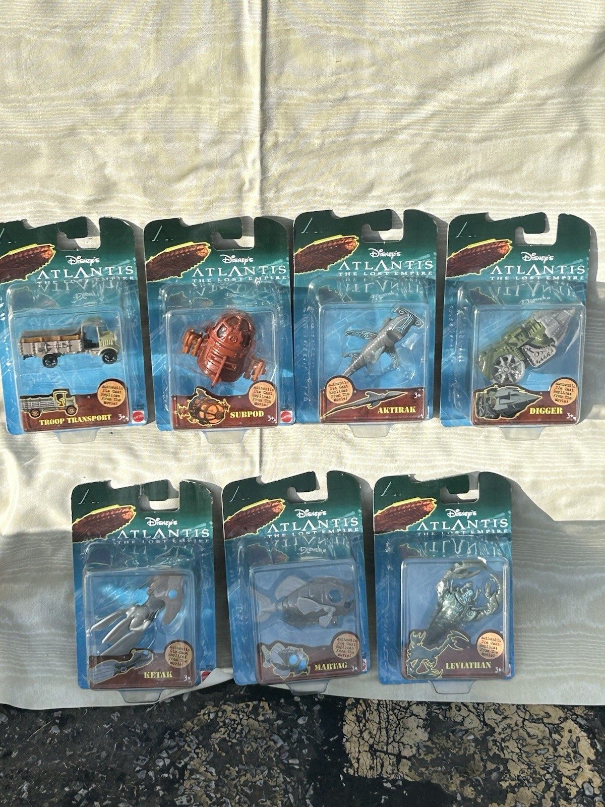 Action Figure Atlantis By Disney Miniature Vintage Toys Still In The Box
