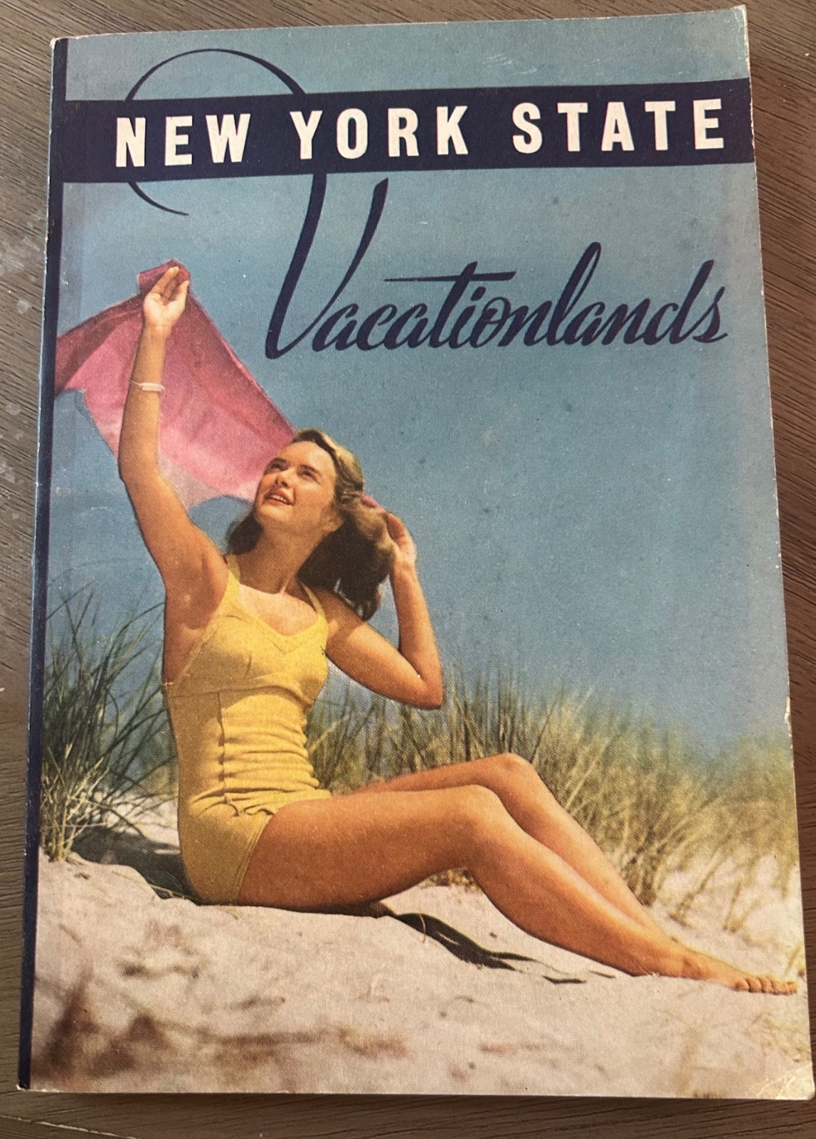 4 pc Vtg NY Travel Lot 1949 Vacationlands, 1950s Rock center, Gulf Map, 1968 NYC