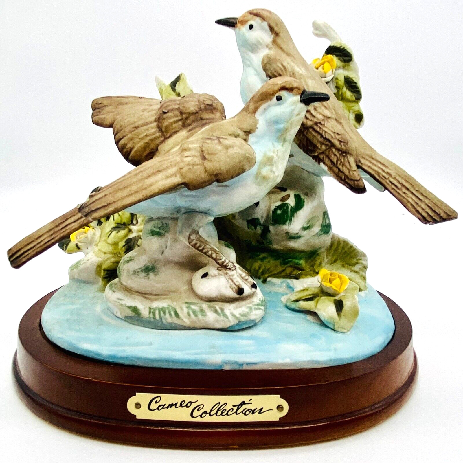 Bird Figurine Cameo Collection Porcelain Birds 7 3/4\
