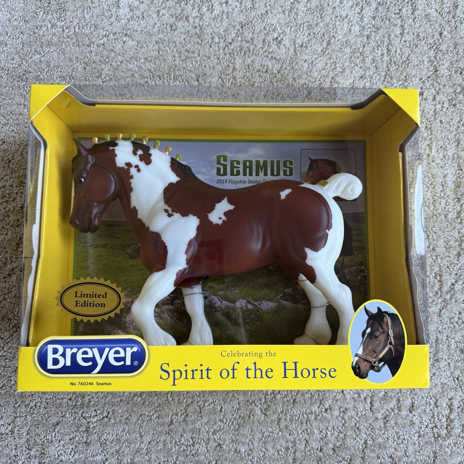 Breyer Horse #760246 Seamus Bay Pinto Clydesdale Stallion Draft Flagship SR Breyer Horse #760246 Seamus Bay Pinto Clydesdale Stallion Draft Flagship SR
