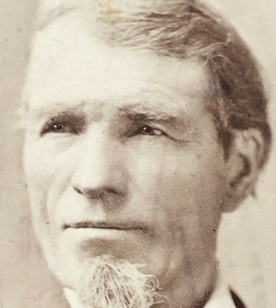Detroit,MI Antique Real Photo Cabinet Card Man Wiry Beard Handsome Steely Eyes