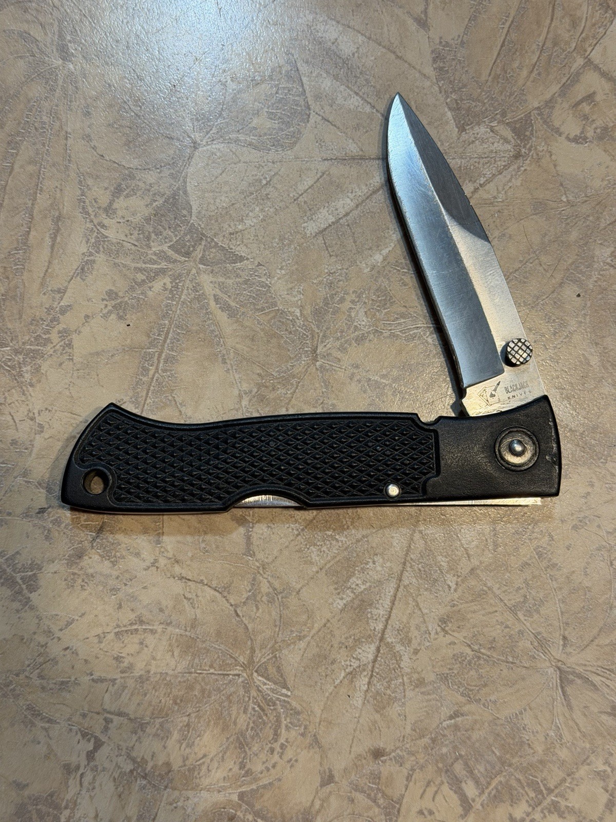 Vintage Black Jack  Mamba Lock Back Folding Knife Japan Discontinued