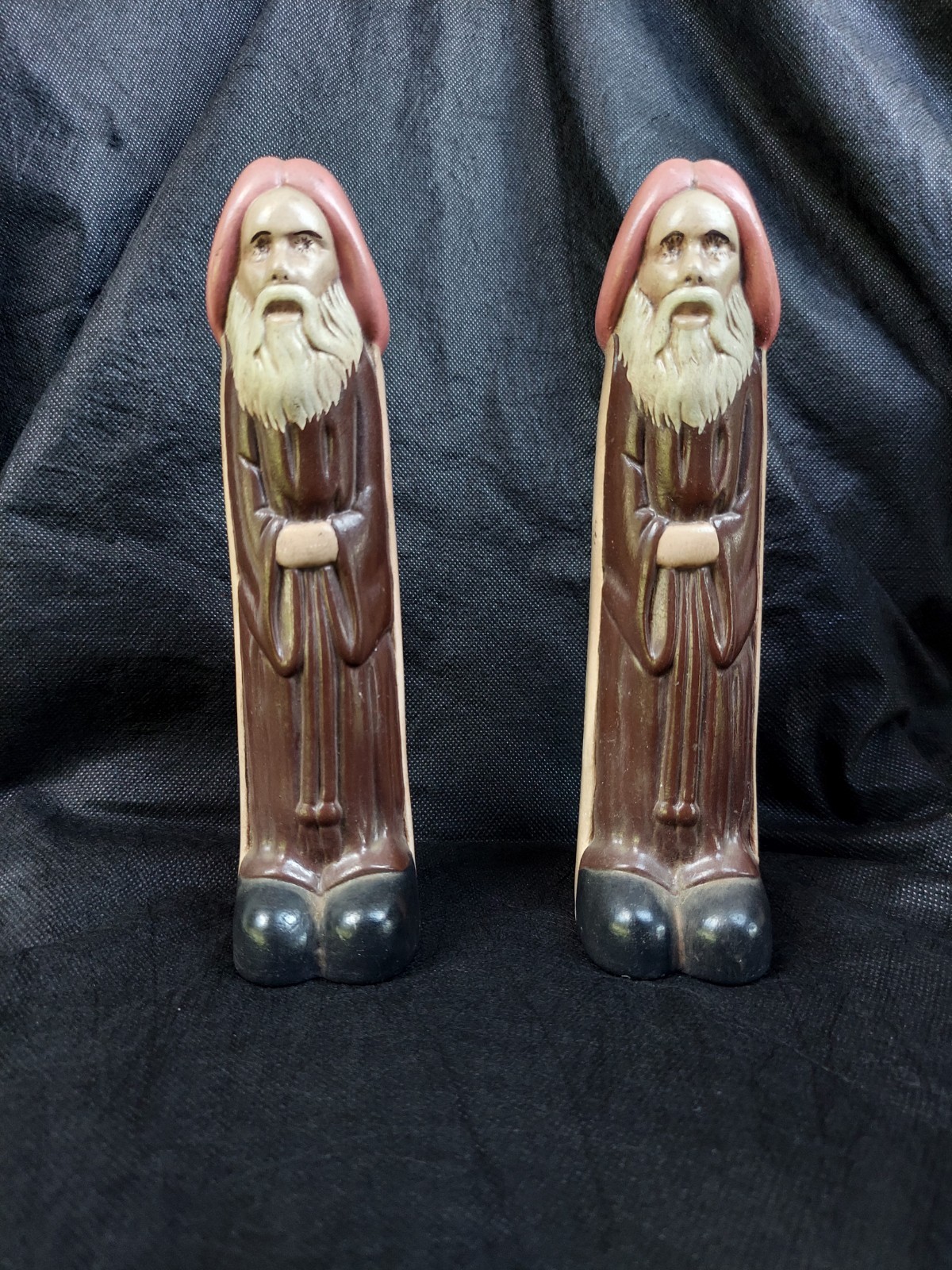 VINTAGE PHALLIC  MONK SALT AND PEPPER SHAKERS