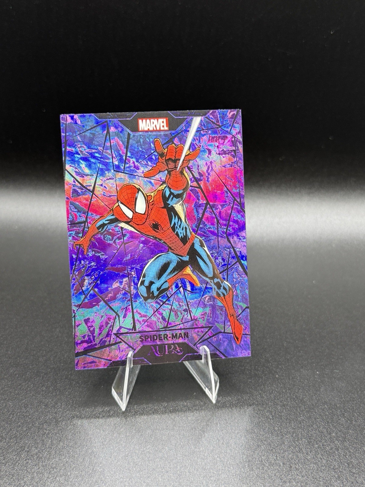 2025 Kakawow Aura Spider-Man #AM-ZIBL-07 Purple/75 Rare