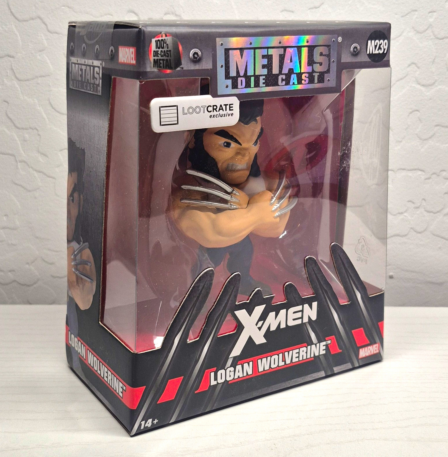 Jada Toys Metals Die Cast X-Men Wolverine/Logan 4in Loot Crate Exclusive M239
