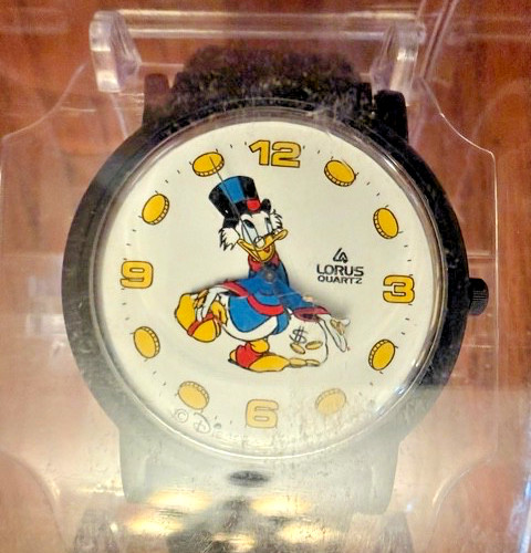 Vintage Disney Lorus Scrooge McDuck Watch V515 NOS Mint New Old Stock Sealed Vintage Disney Lorus Scrooge McDuck Watch V515 NOS Mint New Old Stock Sealed