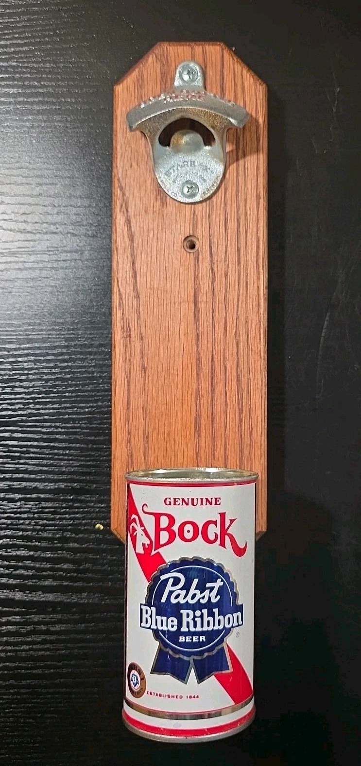 Handy Sam Wall Mount Bottle Opener Vintage PBR Pabst Bock Beer Can Breweriana