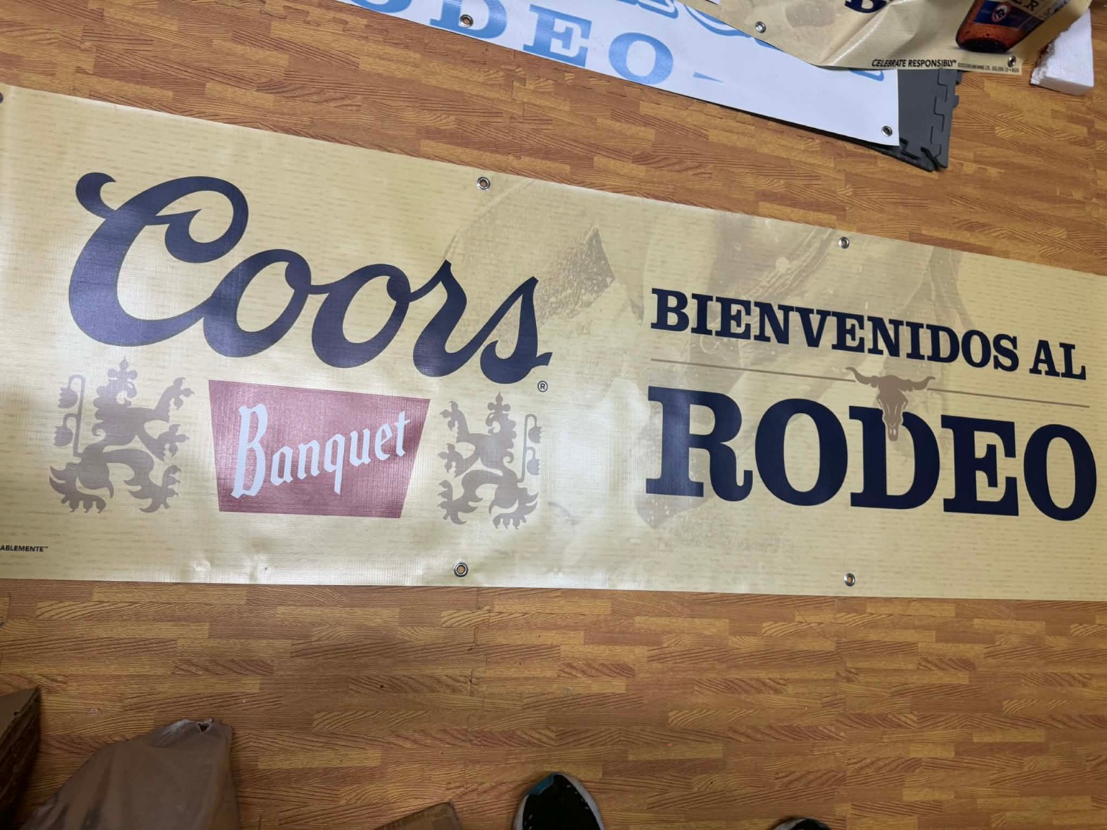Coors Banquet Welcome Rodeo Fans Banner 76” x 24” Beer Bar Mancave Decor Coors Banquet Welcome Rodeo Fans Banner 76” x 24” Beer Bar Mancave Decor