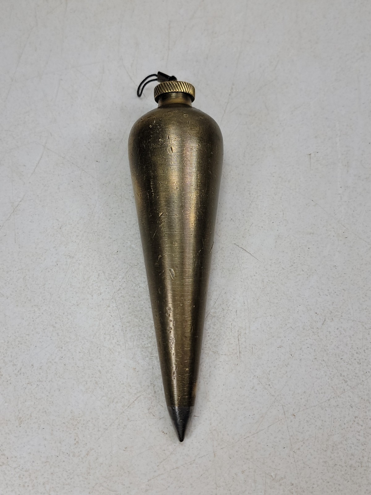 Antique Vintage Unmarked Brass Plumb Bob 1lb 5oz (21oz)