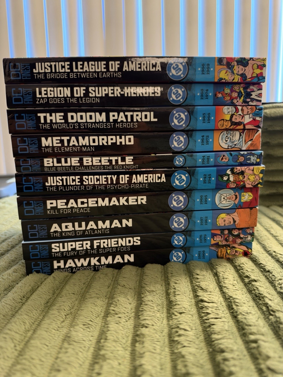 10 DC Finest TPB lot: Justice League, Justice Society of America, Aquaman ++