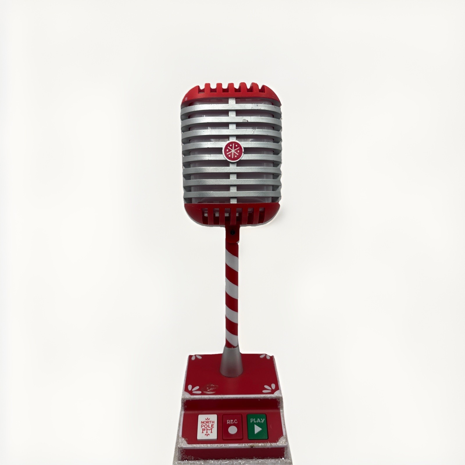 Gemmy North Pole Communicator Microphone Talk to Santa Records Playback **TESTED