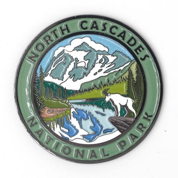 North Cascades National Park Collectible Magnet - Enamel NEW Cre8Travel