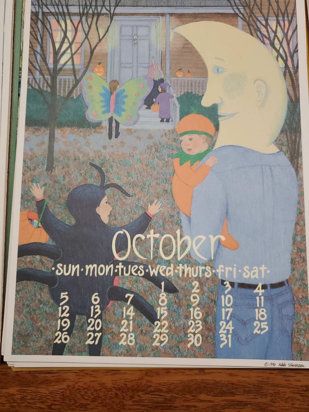 15 Vintage 1981-86,93-01 Covers, 195 Pages of Poster Calendar by Nikki Schumanm