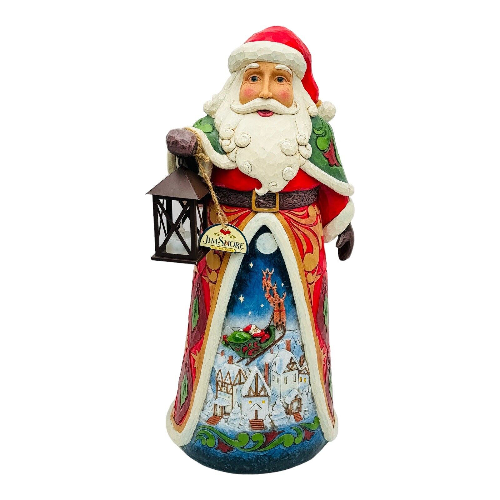 Jim Shore Heartwood Creek Santa Claus Figurine 6003364 Lights Up RARE 20” Tall