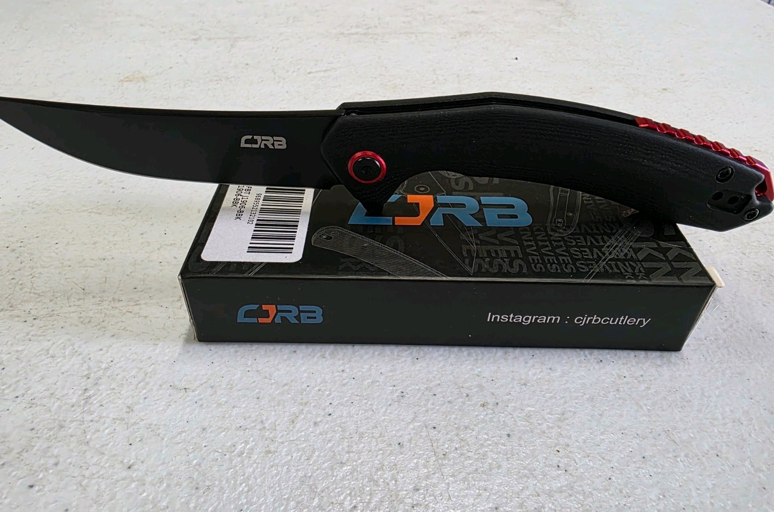 CJRB J1906 FBT J1906-BBK, Black AR-RPM9 Blade Linerlock Folding Knife