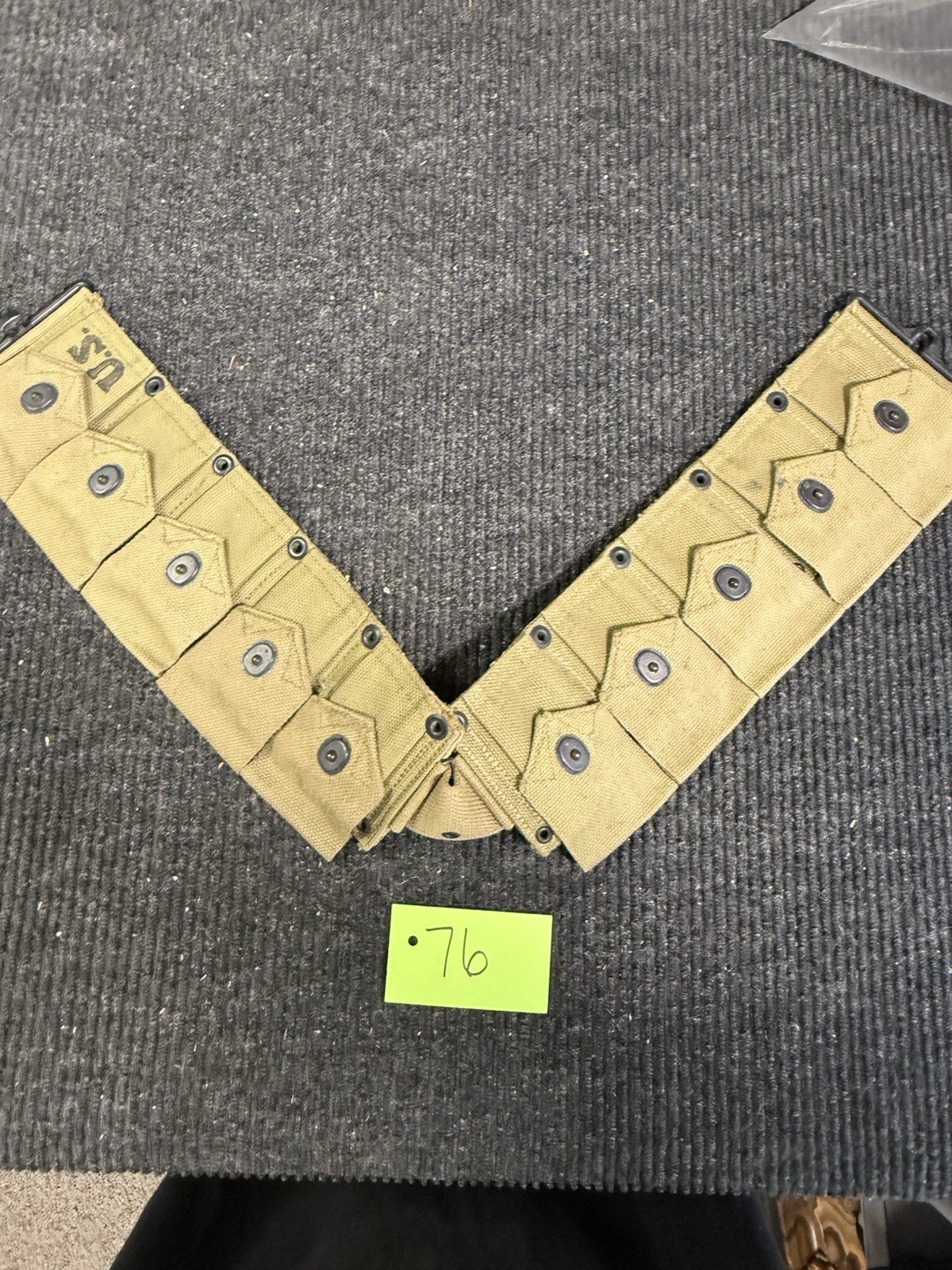 Mint 1943 Dated U.S. M1 Ammo Belt G76