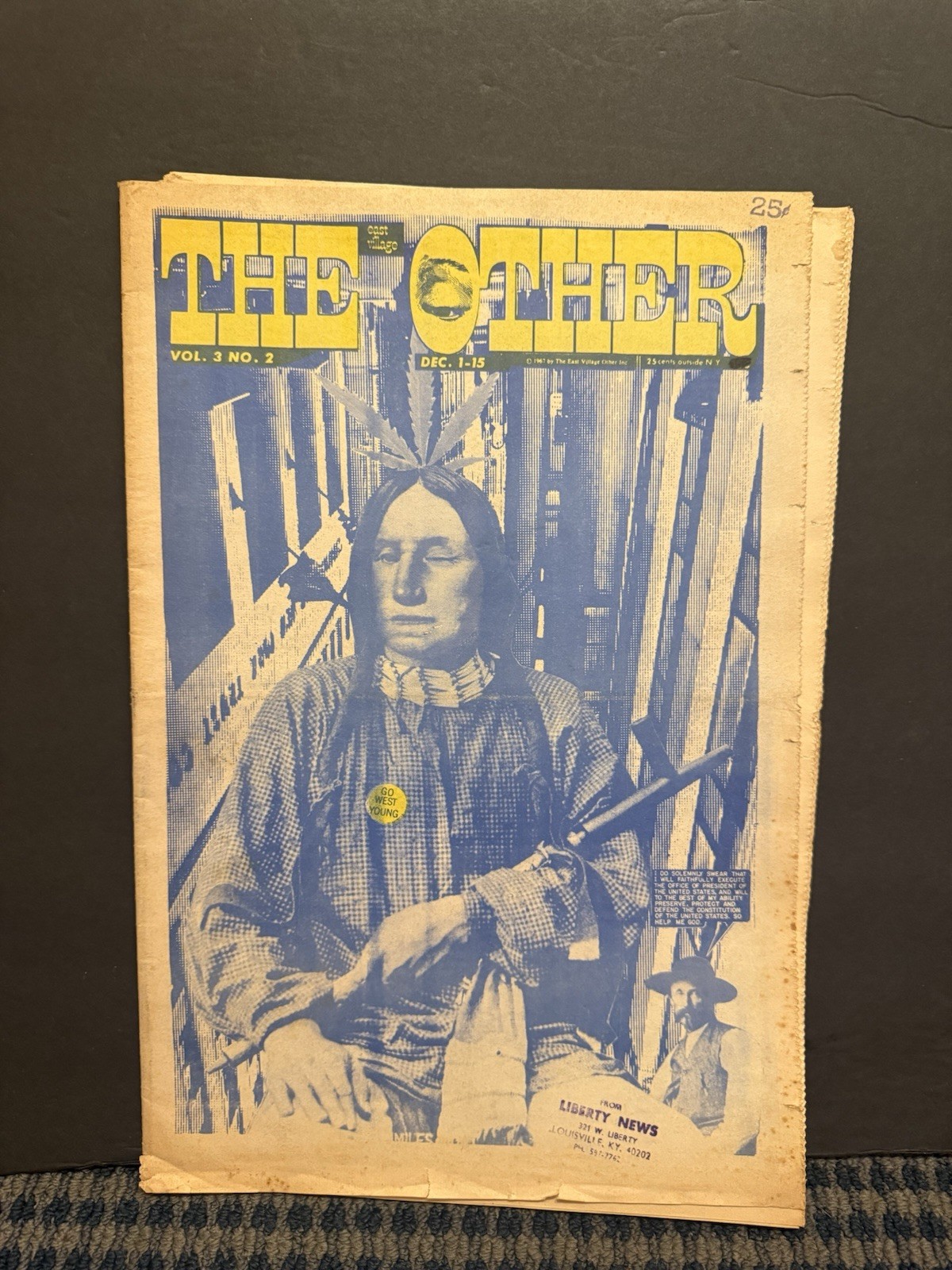 1967 December The East Village Other Newspaper, Arlo Guthrie Centerfold (10T)