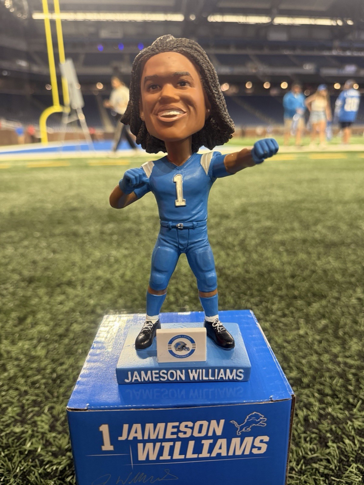 Jameson Williams bobblehead LLM Detroit Lions 08/19/2026 Jameson Williams bobblehead LLM Detroit Lions 08/19/2026