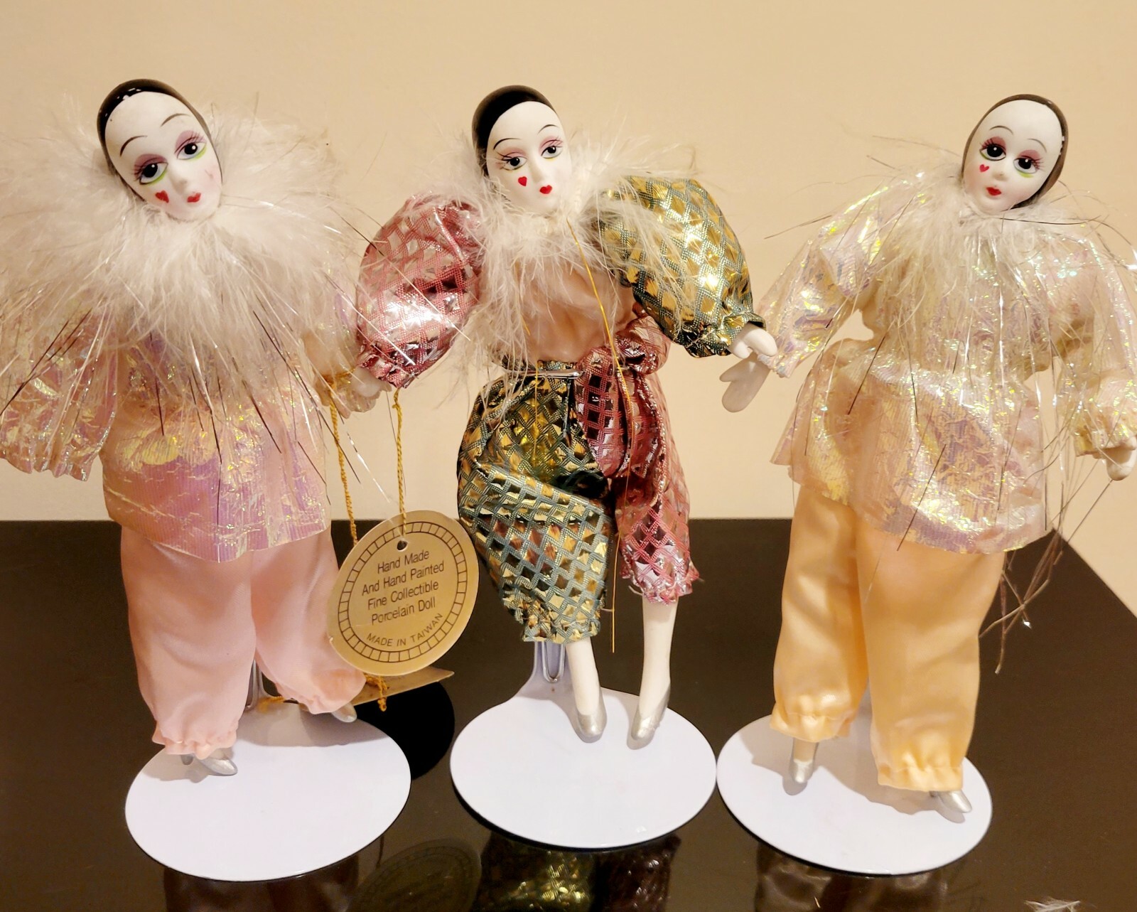 Vintage Show Stoppers Clowns Figurine Lot Of 3 Hand Painted Dolls 7 Vintage Show Stoppers Clowns Figurine Lot Of 3 Hand Painted Dolls 7