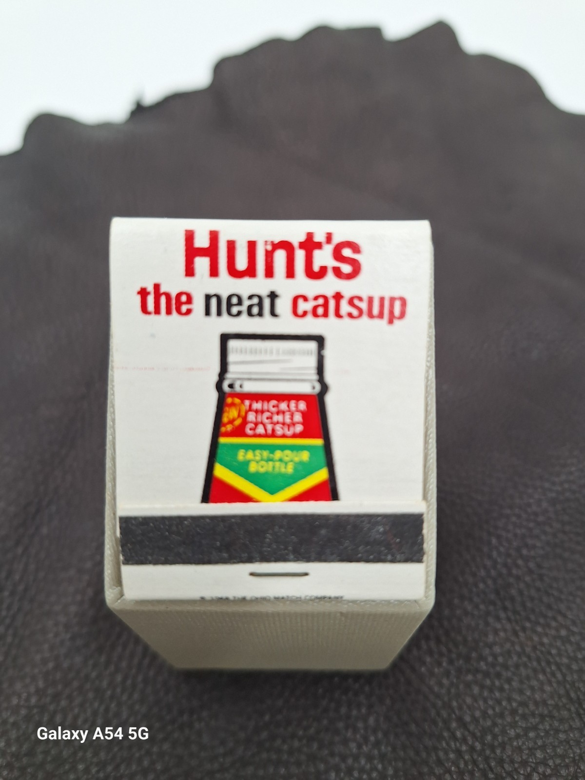 Vintage 68' Hunt's the neat catsup Unstruck Matchbook Wadsworth, OH Recipe