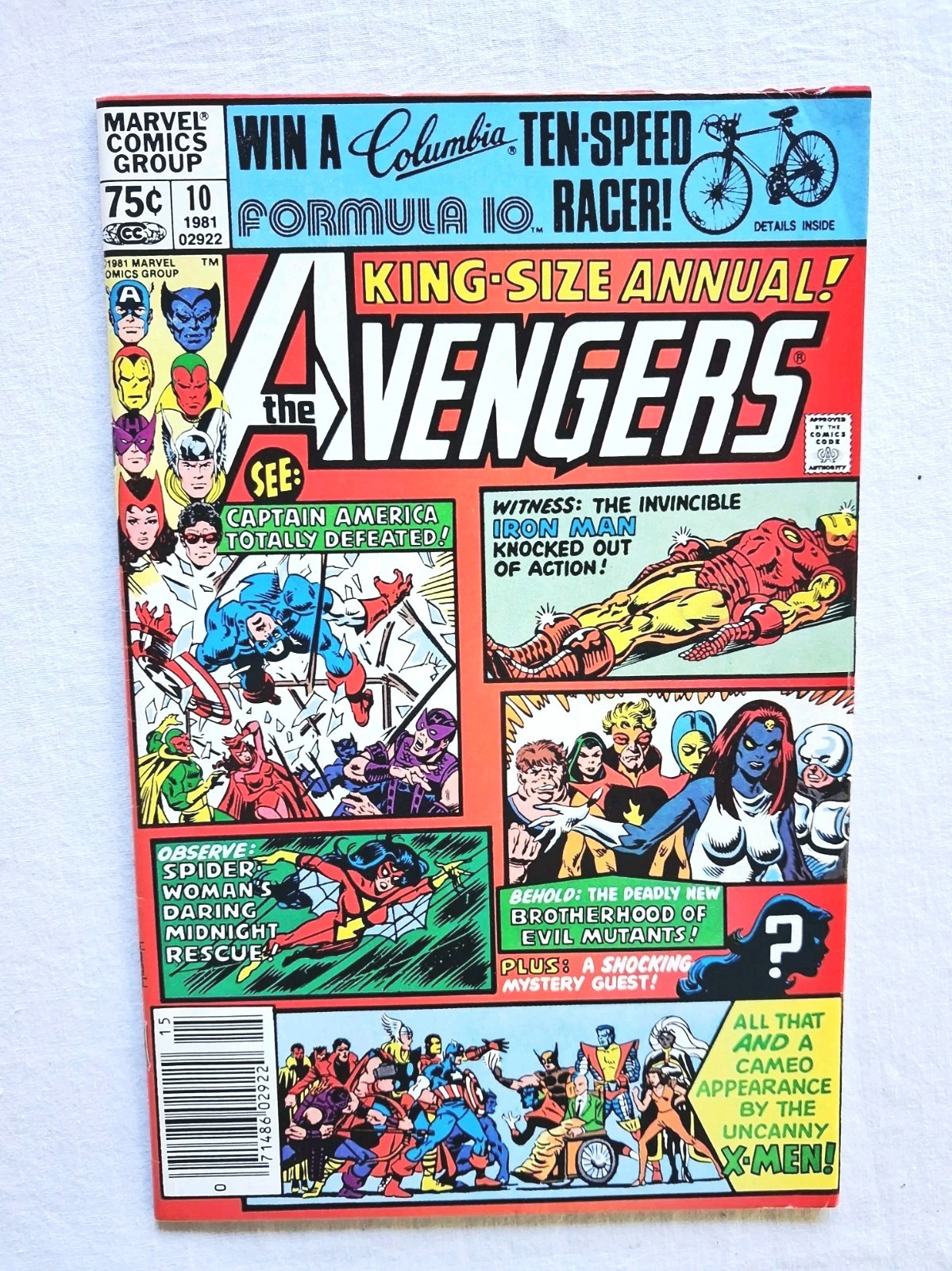 Avengers Annual #10  1981 King-Size 1st Appearance of Rogue 1st Mystique Cover