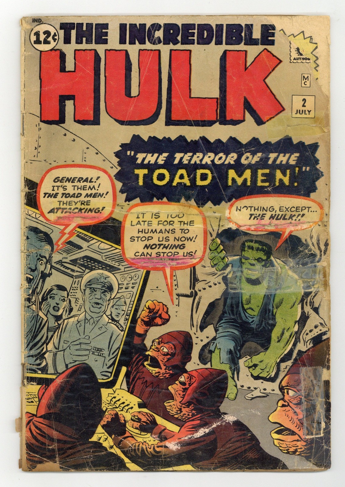 Incredible Hulk #2 PR 0.5 1962 1st app. green Hulk