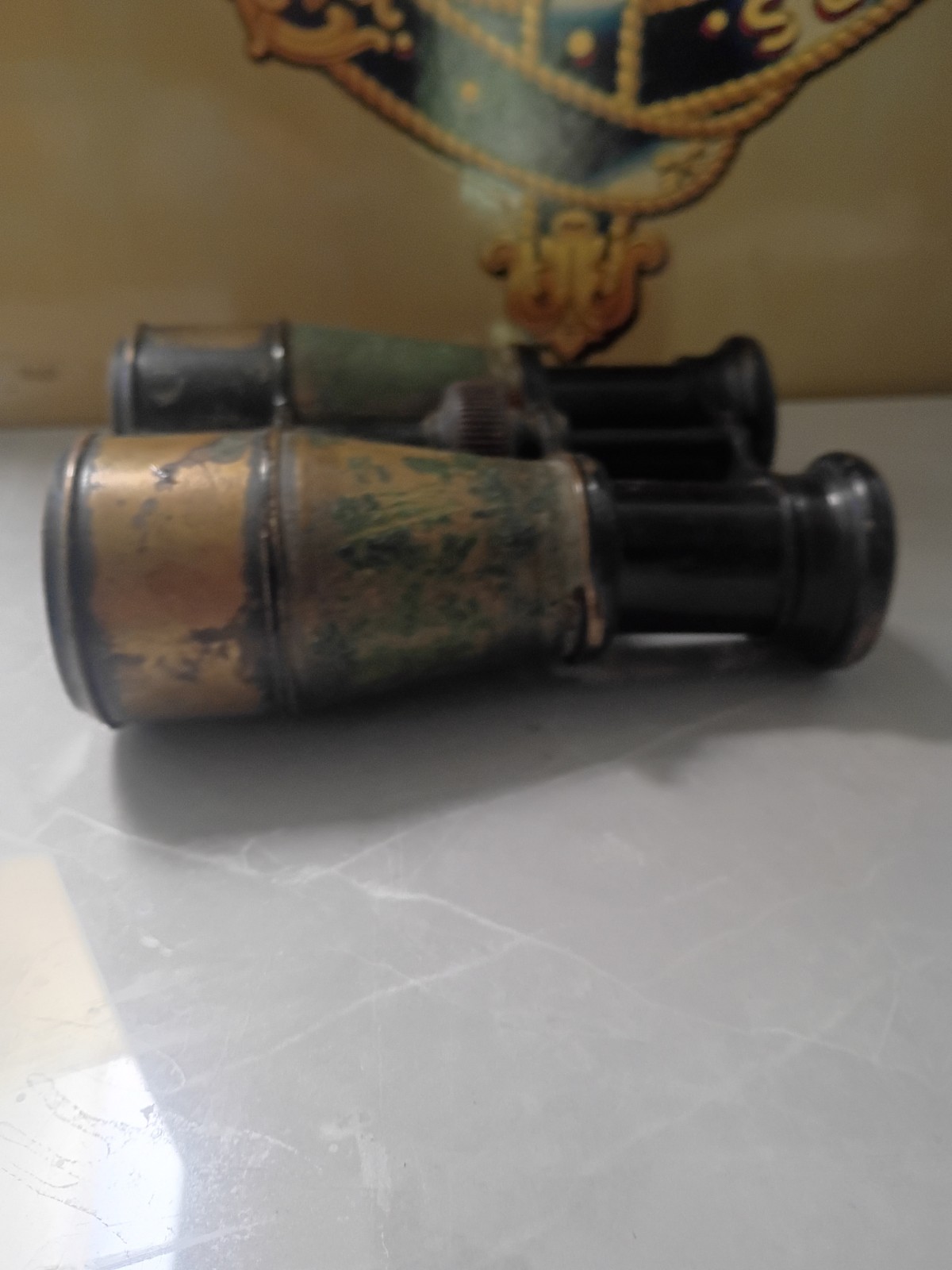 WW1 Military Binoculars Binos Field Glasses 