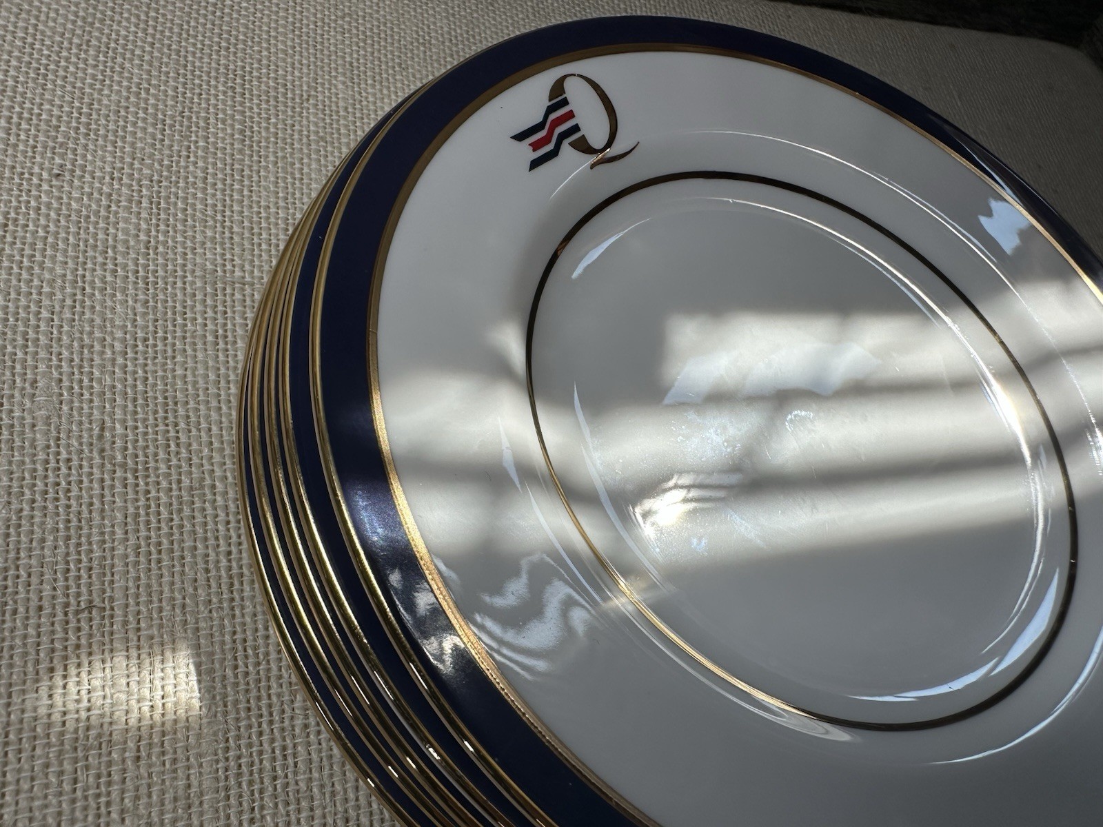 5 Duchess Fine Bone China QE2 Cunard Ocean Liner Queens Grill Plates England