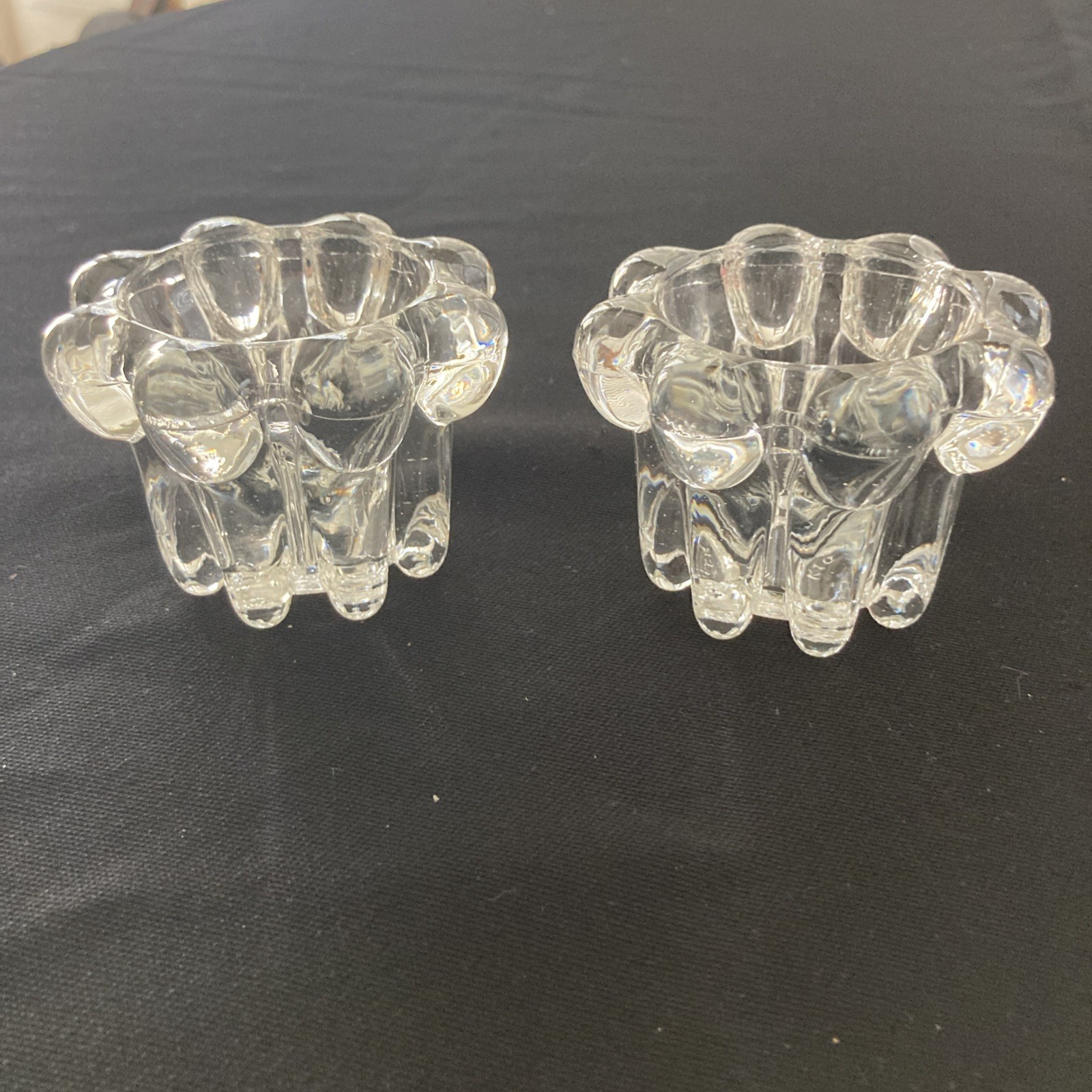 Crystal 2 Pc Candleholder Set For Votive Or Taper Candles Crystal 2 Pc Candleholder Set For Votive Or Taper Candles