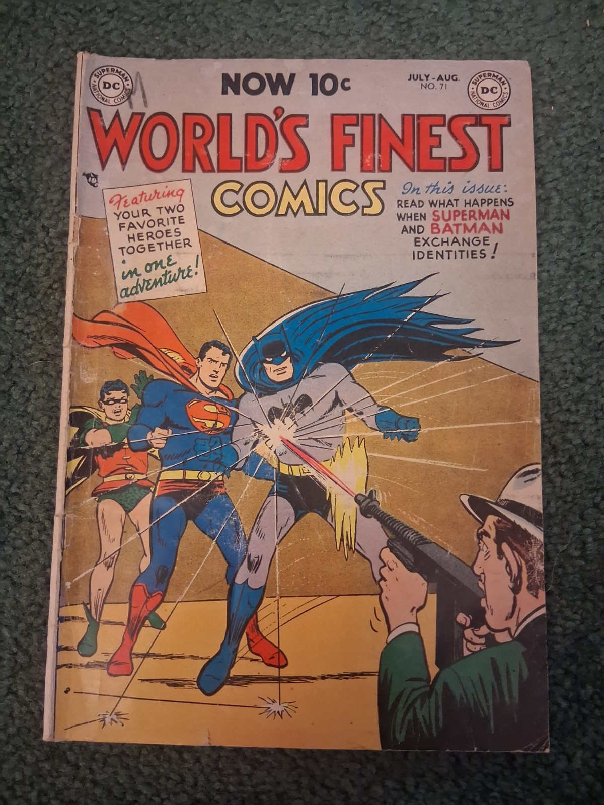 World\'s Finest Comics #71 GD/VG 3.0 QUALIFIED 1954 1st Superman Batman Team Up