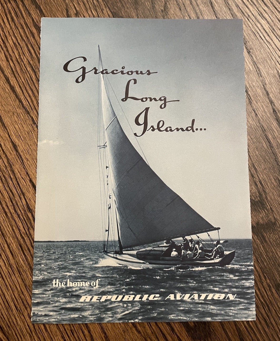 Vintage Republic Aviation Long Island Brochure Advertising Map P-47 F-105 Vintage Republic Aviation Long Island Brochure Advertising Map P-47 F-105