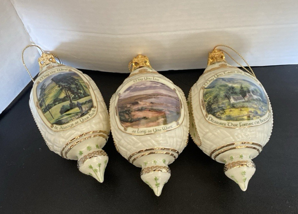 Bradford Editions Irish Blessings Porcelain Christmas Ornaments Bradford Editions Irish Blessings Porcelain Christmas Ornaments