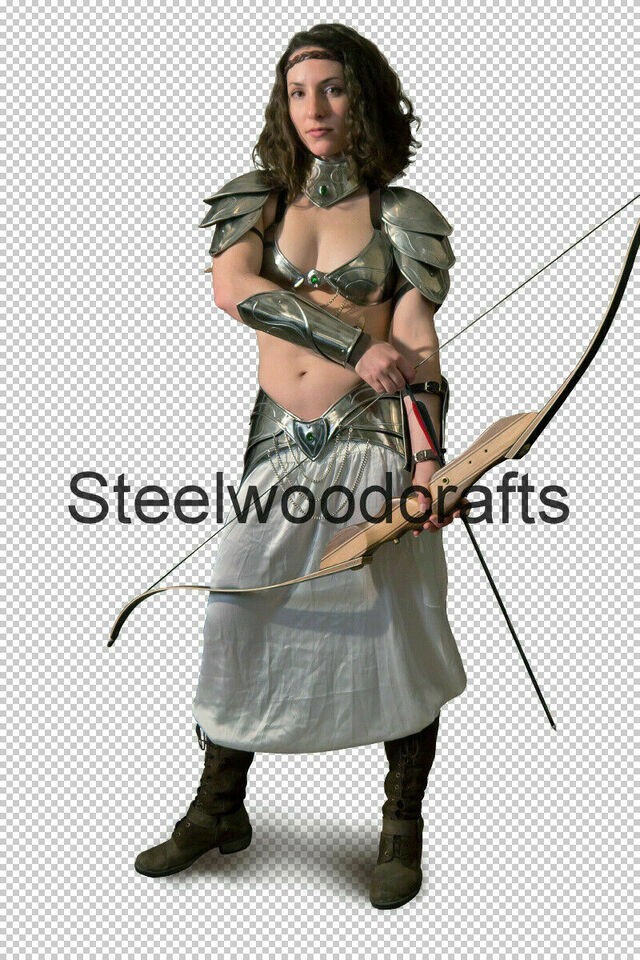 Medieval Knight Lady Elves Warrior Full Suit Of Armor Fantasy Cosplay Costume