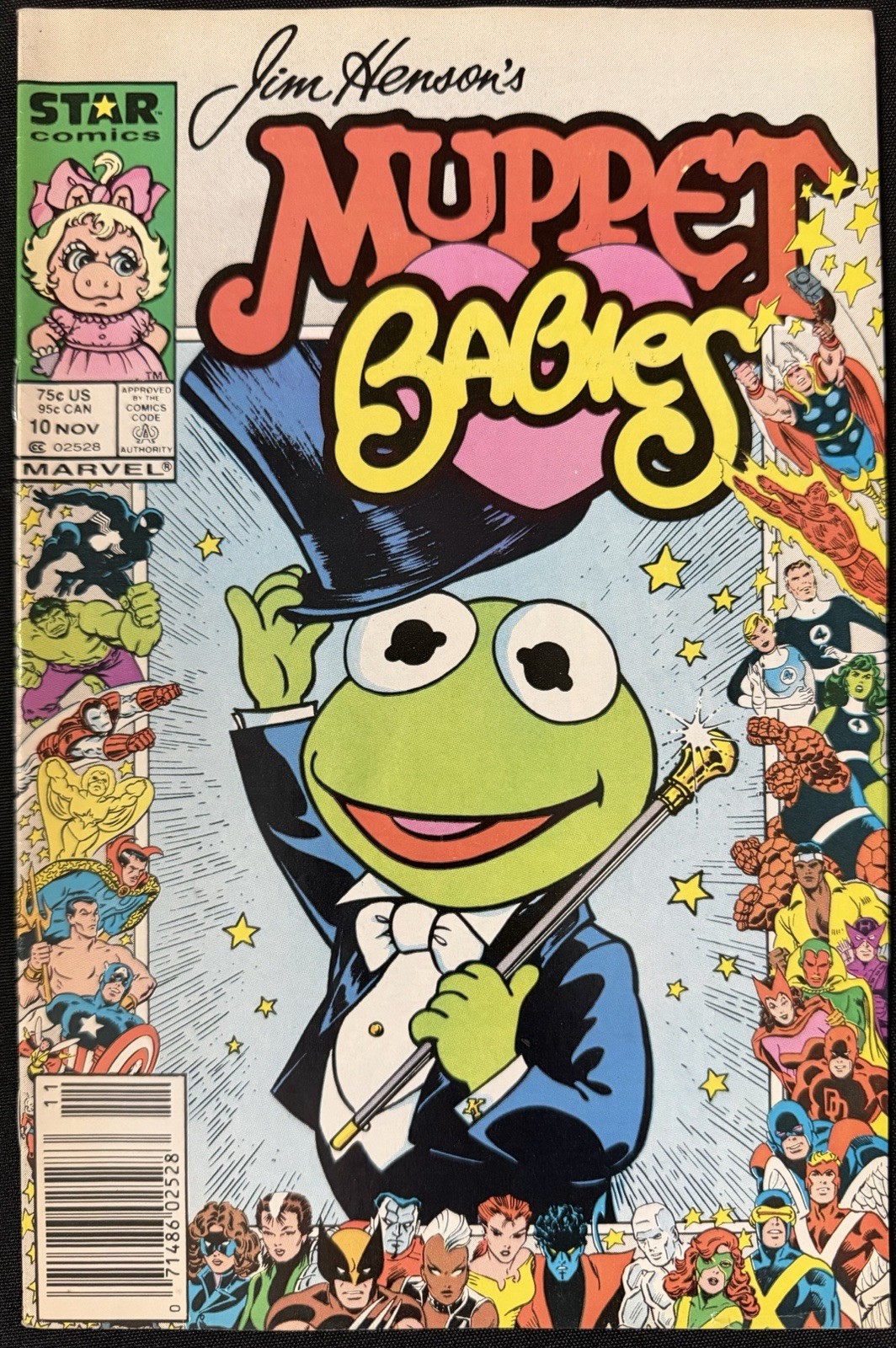 Muppet Babies #10 1986 Marvel 25th Anniversary Newsstand RARE Star Comics