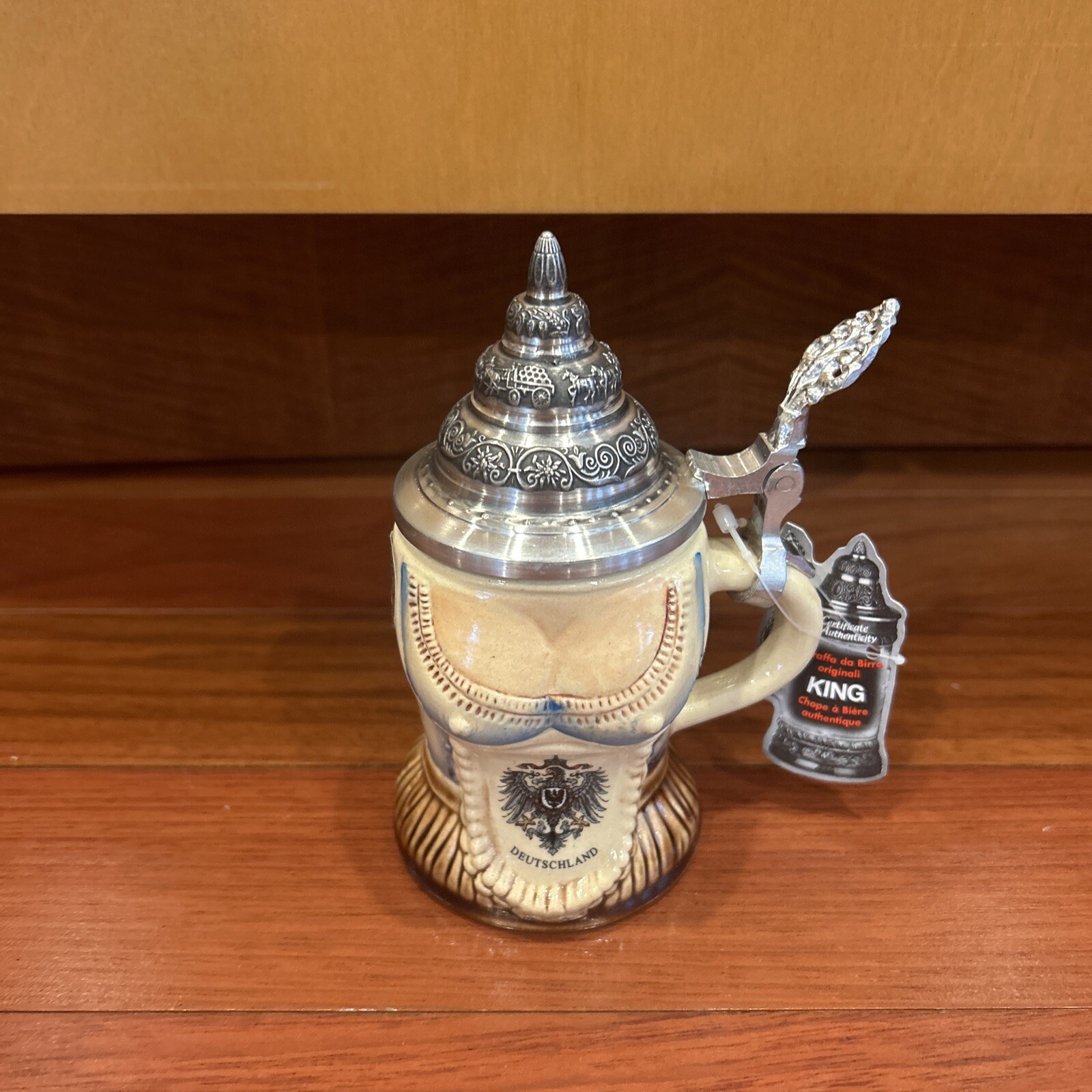 Deutschland Echtheits zertifikat Original Bierkrug king 6\