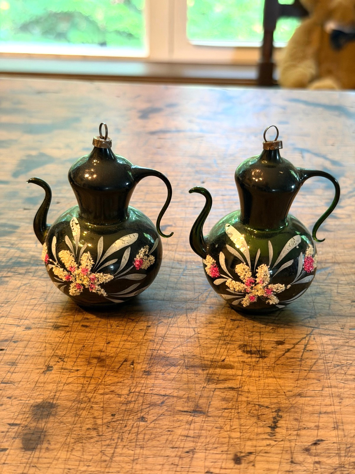 Antique German Glass Christmas Ornaments \