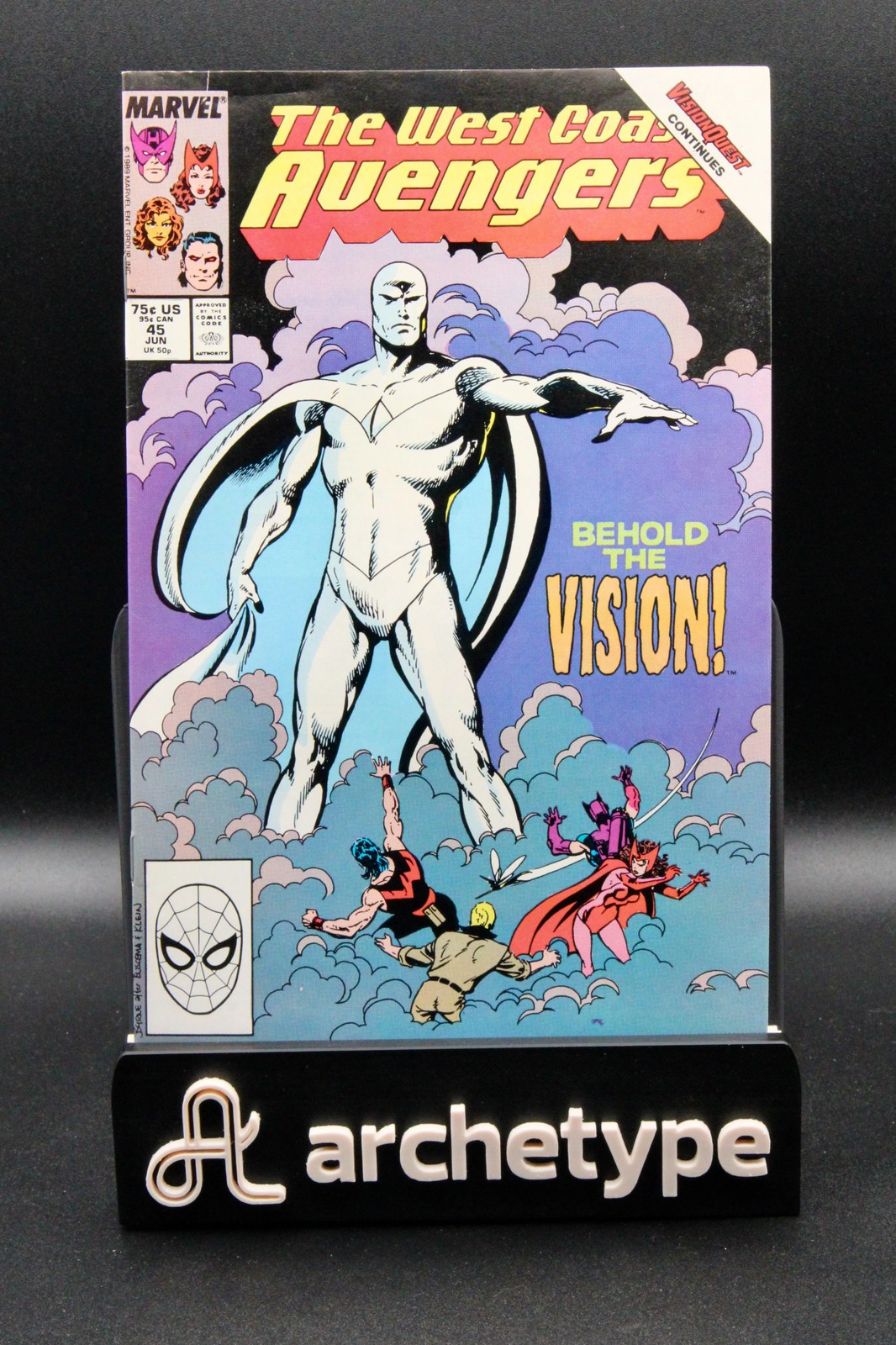 West Coast Avengers #45  – Marvel (1989) NM- White Vision