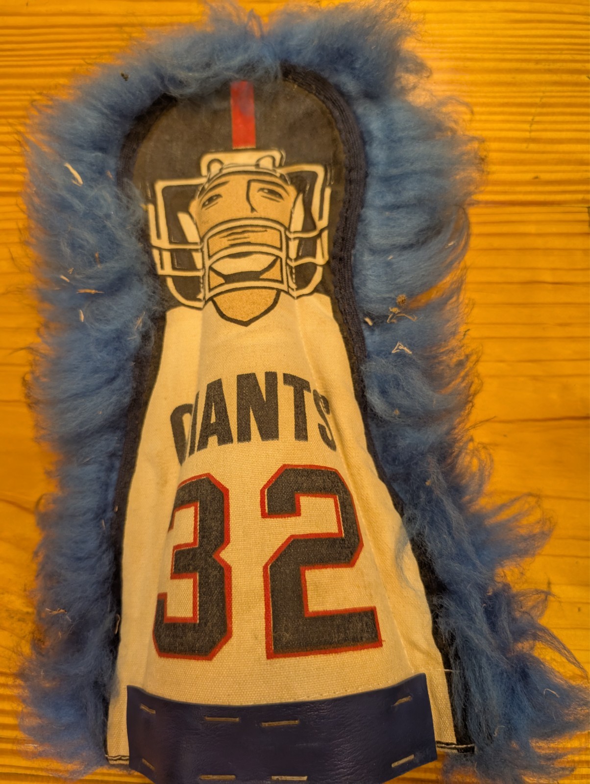 Vintage c1970s GIANTS #32 Football Carnival Knockdown Punk 12