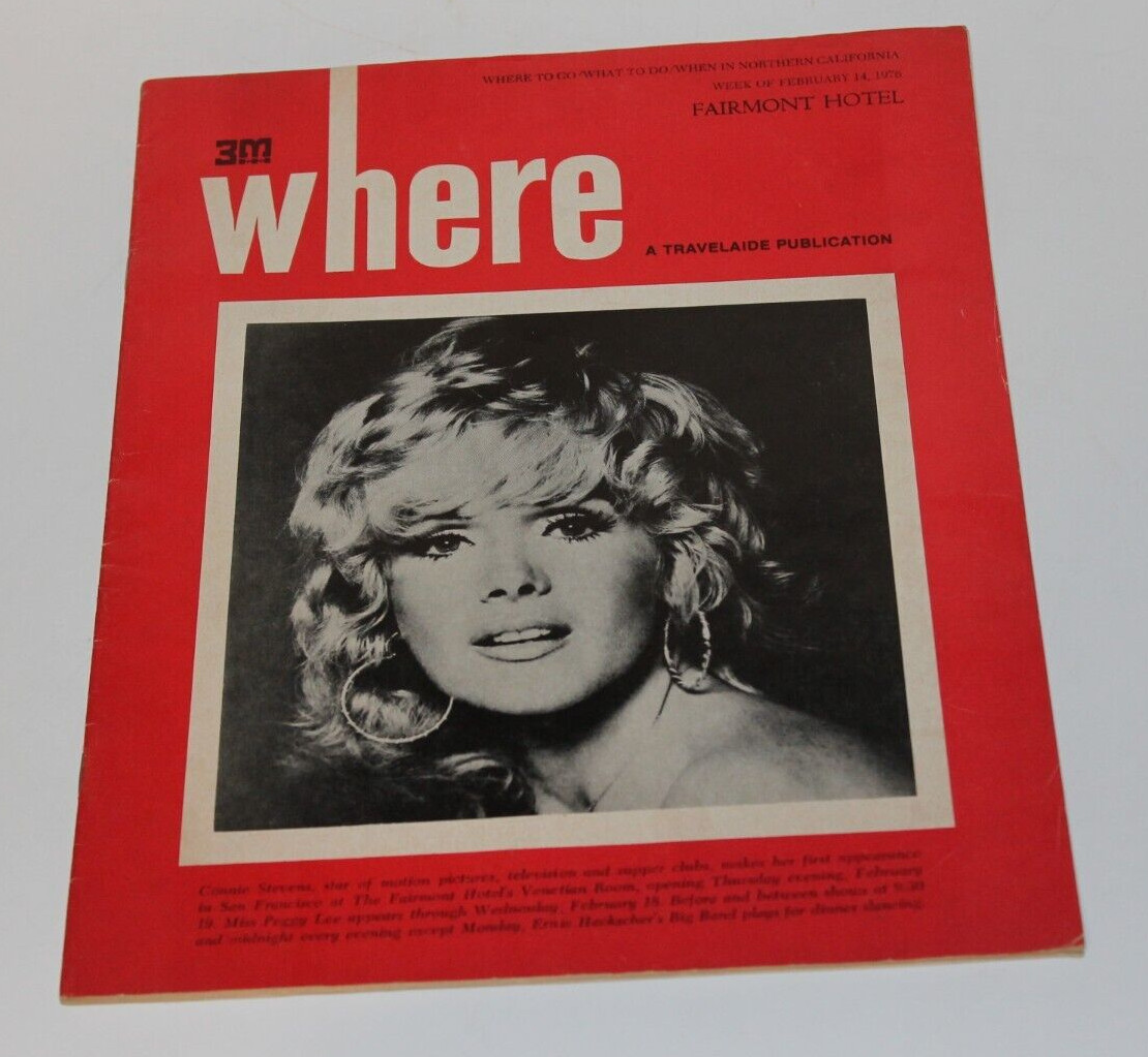 1976 Connie Stevens  magazine USA advertising  United States where to go