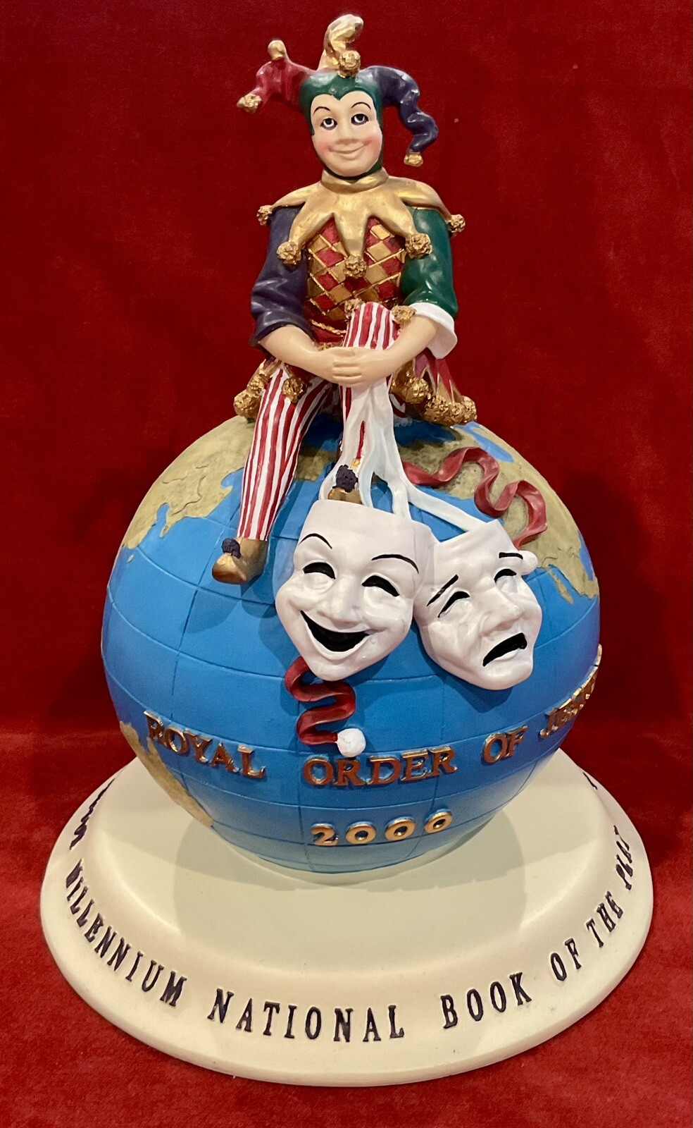 R0J JESTERS RARE 2000 MILLENNIUM NAT’L BOOK OF THE PLAY WORLD GLOBE DIRECTOR DL