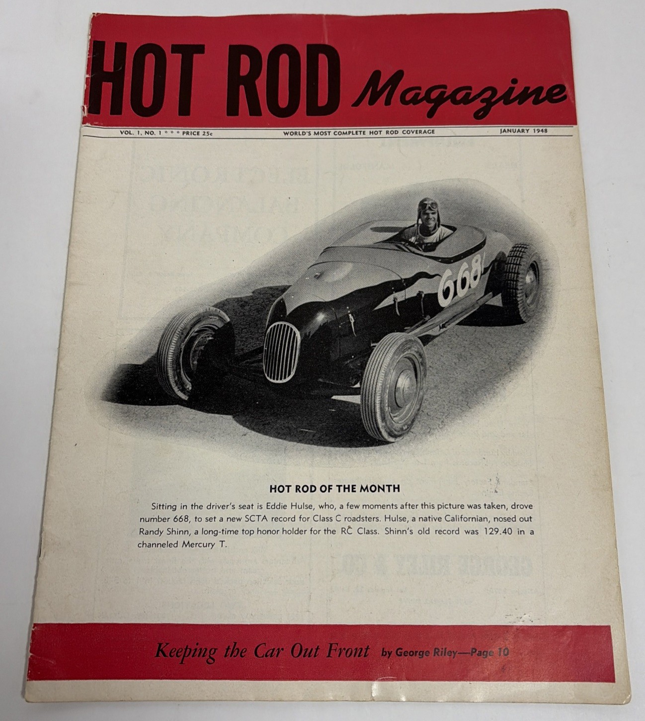 Hot Rod Magazine Vol 1 No 1 January 1948 ORIGINAL RARE