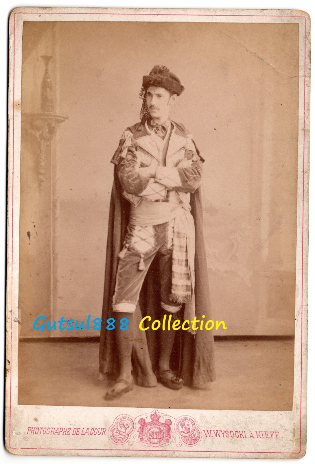 Antique Cabinet Card 1890s. Photographer: Alfred Fedetsky, personally. Ukraine